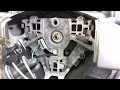 Nissan note steering wheel horn / airbag module removal