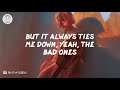 Tate McRae - bad ones (Lyric Video)