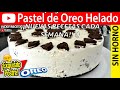 PASTEL DE OREO HELADO | #VickyRecetaFacil