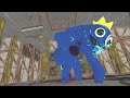 ALL JUMPSCARES + ESCAPE ENDINGS MOD BLUE ROBLOX RAINBOW FRIENDS - Poppy Playtime Chapter 3 2 1