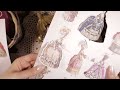 ASMR Decorating a Vintage Journal🥁 [1Hour] Tingle Journaling Relaxing Sounds | hwaufranc