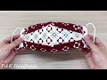 New Style 2 Tone! Diy 3D Face Mask No Fog On Glasses Easy Pattern Sewing Tutorial | How to Make Mask