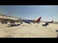 Southwest Airlines Boeing 737-700 Landing at San Jose International Airport