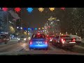 Winter Drive in Bucharest Romania