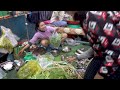 Routine Food & Lifestyle @ Boeng Trabek Market - Vegetables, Fish, Pork, & More