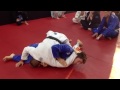 Side control escape against tight top pressure