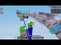 They TRAPPED me on ONE BLOCK, but I had CO-HOST (Roblox Bedwars)