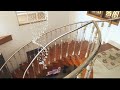 modern balcony staircase design #glasshandrails #acrilichandrails #curved staircase design