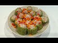 Stuffed Bitter Melon Classic Chinese Hakka Style, Ground Pork Meat Yummy Recipe (English Subtitles)