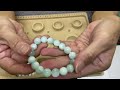 DIY - making blue agate power stone bracelet