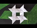 Top 05 Easy Origami Shuriken. Ninja Weapon - How to Fold Easy Origami & Crafts out of paper 折り紙