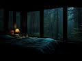 Escape the Darkness: Rain Sounds in Cabin