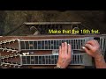 Beginner Pedal Steel Guitar Lesson: Mansion On The Hill