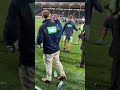 Reaction from the players after historic win