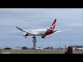 Qantas Boeing 787 Dreamliner VH-ZNA Water Cannon Salute