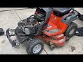 How to troubleshoot a bogging lawnmower, and check both cylinders