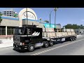 American Truck Simulator International 9800i Truck Carga de Barreira de Concreto #gameplay