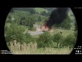 Arma Reforger- M2 Bradley Ambushes Armored Convoy With Infantry (Explosive Munition)