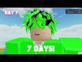 MAKING AN OBBY FOR 7 DAYS IN OBBY CREATOR!