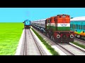 8️⃣ HIGHEST SPEED TRAINS VS MASSIVE SPEED BUMPS & DANGEROUS FLYING RAILWAY TRACKS|Train simulator|