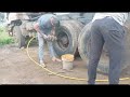 bogie suspension repairing 10 tyre bhogi ka pata khol fitting karne ka tarika leaf spring