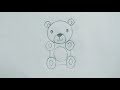 Easy Way to Draw a TEDDY BEAR 🐻 with Circles ⭕