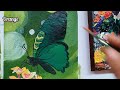 Butterfly on a Flower Painting || Butterfly Acrylic Painting Step by Step for Beginners