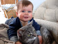Baby and his Cat