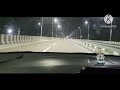 Night time journey in car.beautiful view. Enjoy it