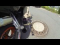 Honda CBR 600 F ride without muffler