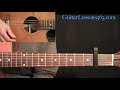 The Beatles - Julia Acoustic Guitar Lesson Pt.2 - Turnaround, Bridge & Outro