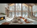 Winter Escape ASMR | Serene Snowy Ambiance and Crackling Fireplace for Stress Relief and Relaxation