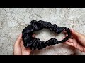 ✔Diadema Scrunchies/Cómo hacer Scrunchies/Tiara de Satín/Diy Scrunchies Headband/Accesorio. Costura