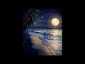 Full Moon Night Swim in the Sea Dubai JBR Vibes - Relax Meditation Sounds - No Music No Talk - ASMR