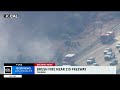 Wildfire burns right next to 210 Freeway near Tujunga
