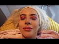 ASMR GETTING MY MAKEUP DONE *she said I had a HAIRY FACE*