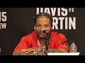 HEATED!! Gervonta Davis vs. Frank Martin • FULL PRESS CONFERENCE | ft. Benavidez | PBC Boxing.