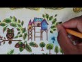 #speedcoloring map to the enchanted forest || PART 4 #johannabasford #secretgarden