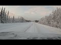 Winter Drive in Lapland Sweden