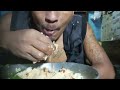 enjoying simple mukbang with fish and organic vegetables leafq