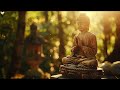 [A wooden buddha in a forest] Music for meditation