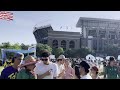 Mexico-Brazil soccer fans gather outside Kyle Field