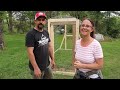 A HOOP COOP for our NEW CHICKENS!