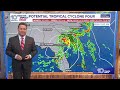 Tropical storm warnings, watches issued ahead of tropical system