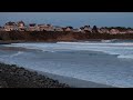 High surf (for us) at Long Sands, York Beach, Maine with hurricane Teddy offshore.