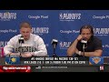 Jalen Brunson & Donte DiVincenzo talk Game 2 Win vs Pacers, Postgame Interview 🎤