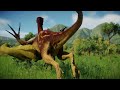 Deinocheirus fights Therizinosaurus - Jurassic World Evolution 2 | Prehistoric Life [4K]