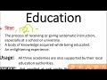 Education meaning in hindi || education ka matlab kya hota hai ||  एजुकेशन का हिंदी अर्थ