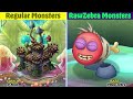 RawZebra Monsters VS Regular Monsters - Ethereal Workshop wave 4 | My singing monsters