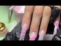 PINK WINTER NAILS | full acrylic nail tutorial + sweater nails 🩷❄️ | watch me work 🩷
